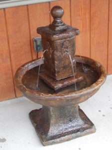 4 Sided Concrete Fountain